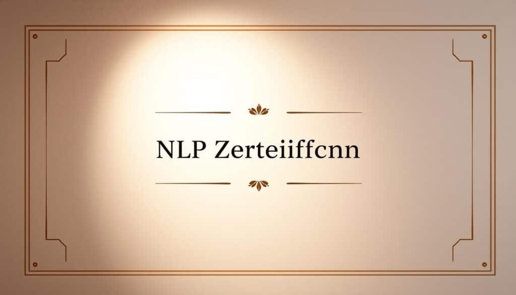 NLP Zertifizierung